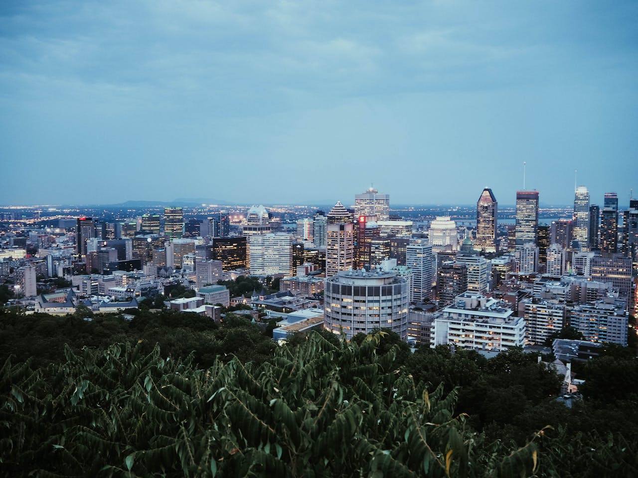 Montreal aerial view during the day