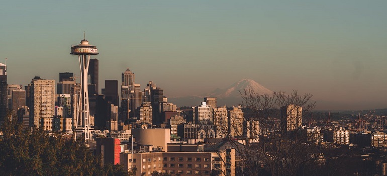 Seattle in twilight