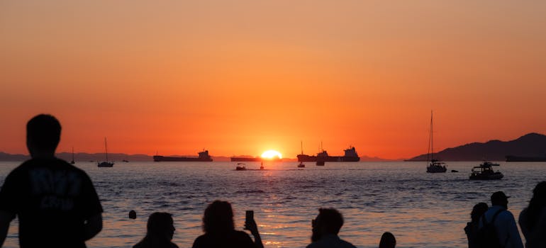 A sunset in Vancuver