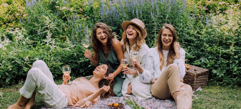Girls in the park
