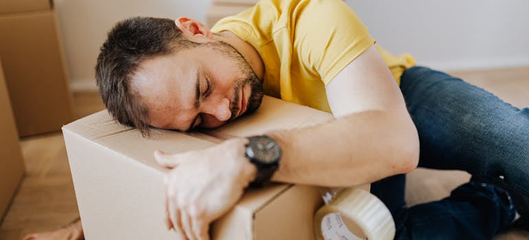 A person thinking about hiring movers when relocating across Canada