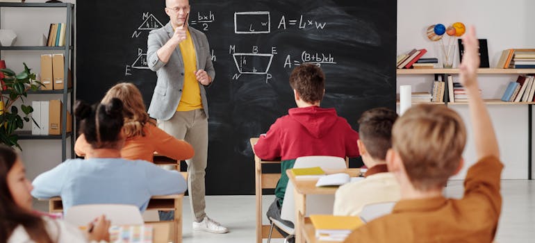 Students in the classroom