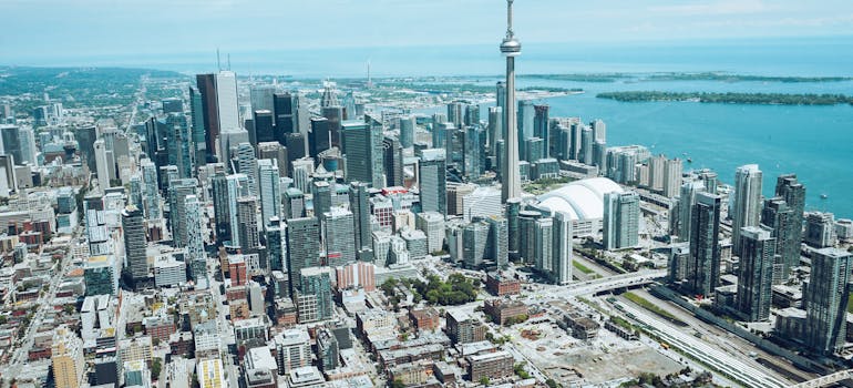 Aerial view of Toronto
