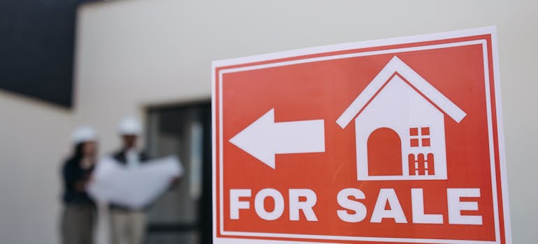 House for sale sign