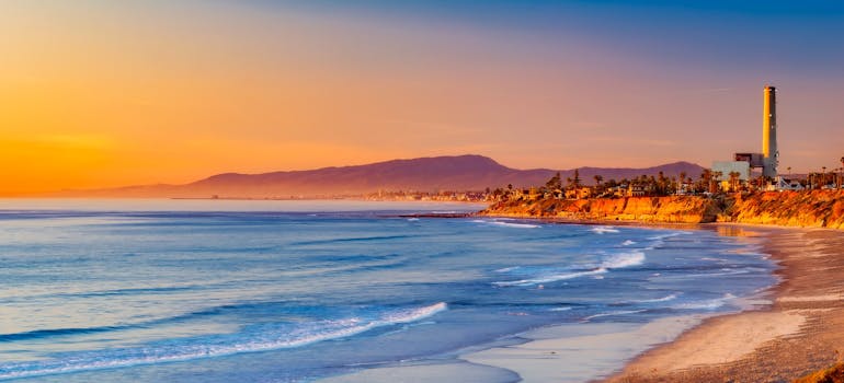 A beach in California