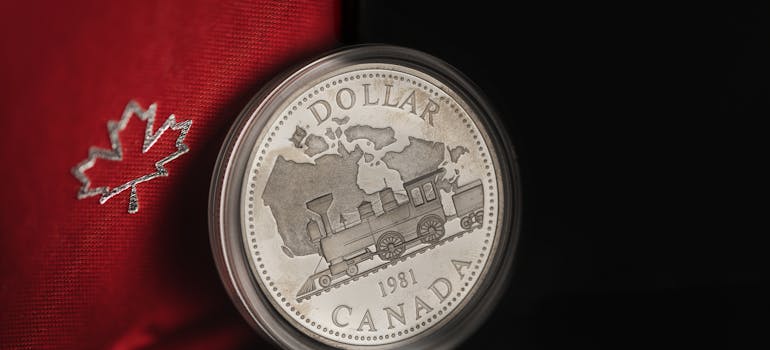 Silver Canadian coin
