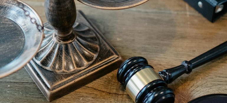 a judge's hammer
