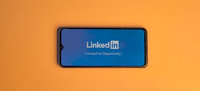 LinkedIn app on the phone