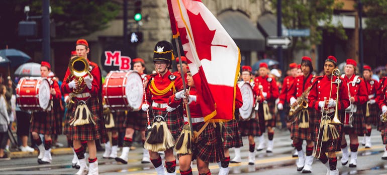 A parade in Canada
